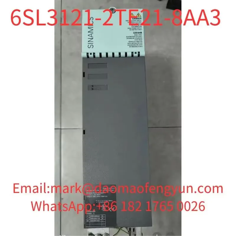 6SL3121-2TE21-8AA3 Used Tested OK, In Good Condition SINAMICS S120 Double Motor Module