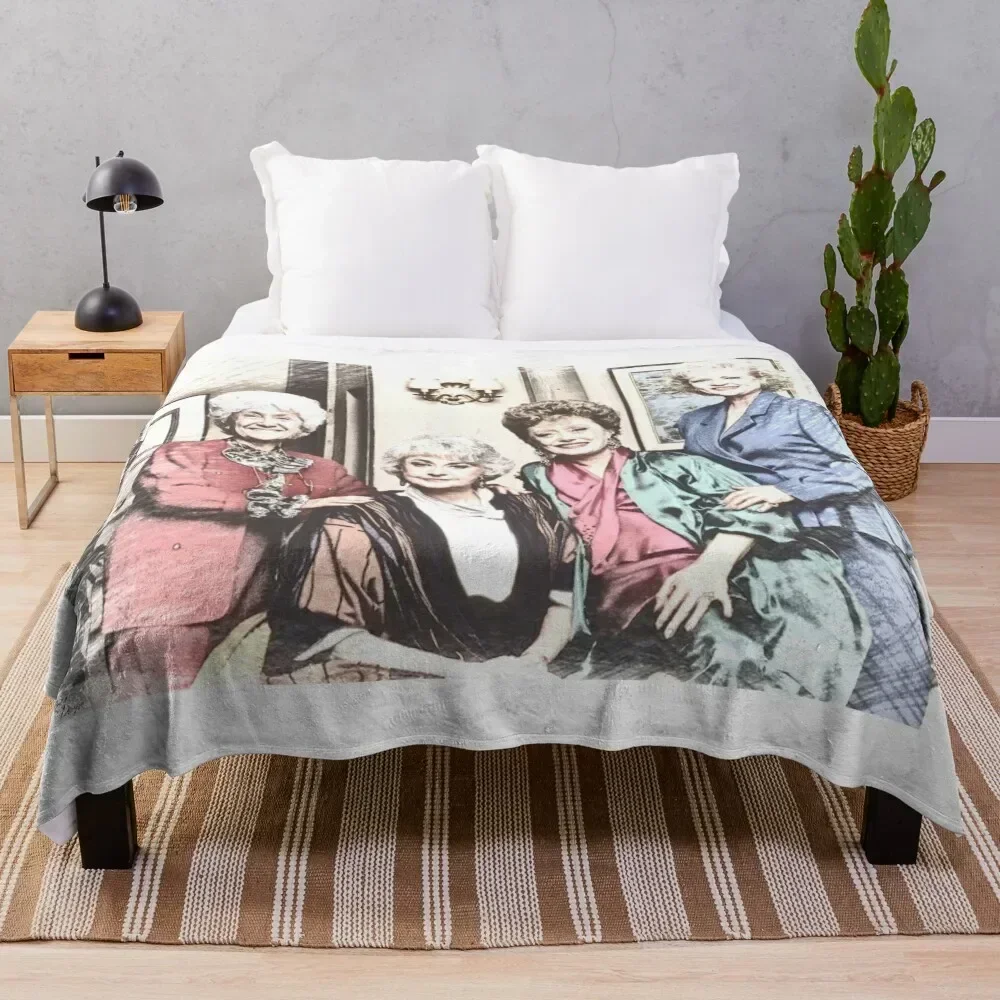 

The Golden Girls 80s Vintage Throw Blanket Stuffeds Plaid Sofa Quilt Thins Blankets
