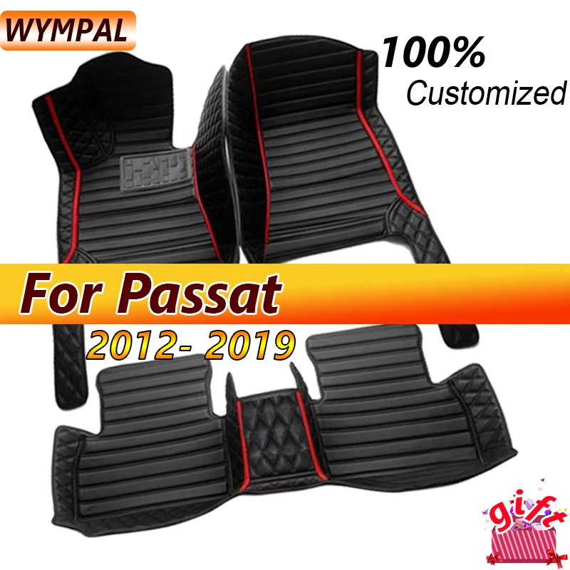 

Car Floor Mats For Passat 2019 2018 2017 2016 2015 2014 2013 2012 Auto Interior Styling Waterproof Carpets For VW vw