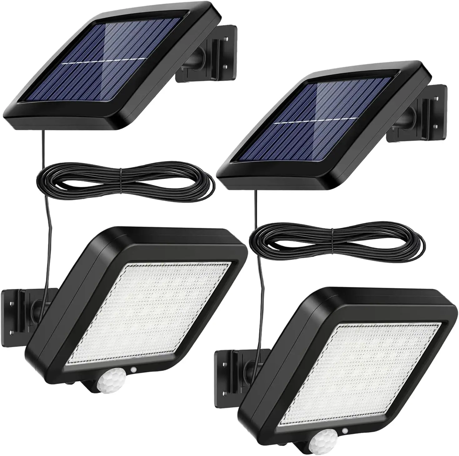 ضوء الحظيرة الشمسية في الهواء الطلق مقاوم للماء 56 LED ضوء الفيضانات الأمنية الشمسية مع مستشعر الحركة IP65، 120 ° زاوية، للفناء، الحديقة، يا #1