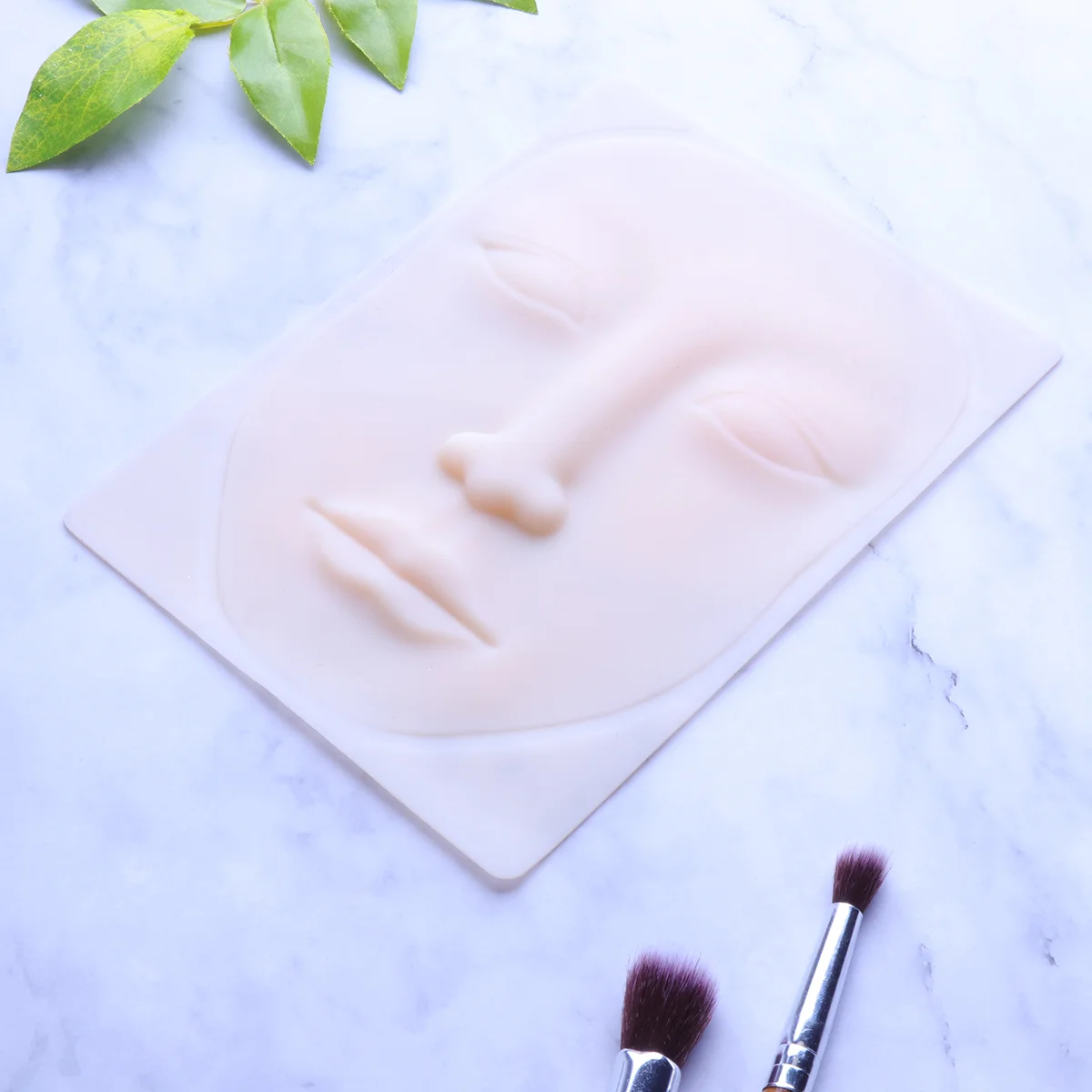 1PC Makeup Practice Skin Embroidered Practice Skin Blank Silicone Practice Skin Simulation Practice Skin for Beginners