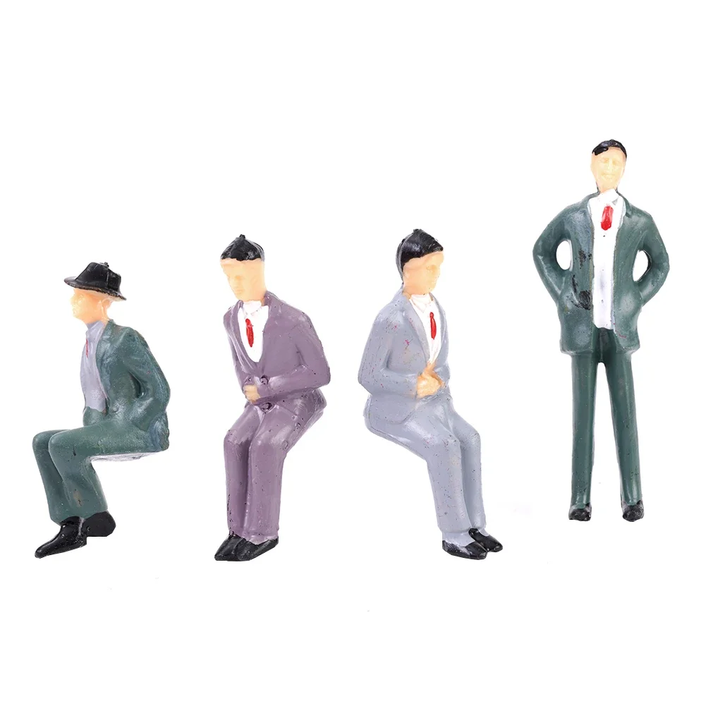 50Pc 1:32 Scale Plastic Models People Sitting Standing Figures Miniature Figure Toy Figurines Model Collection Toy Garden Decor