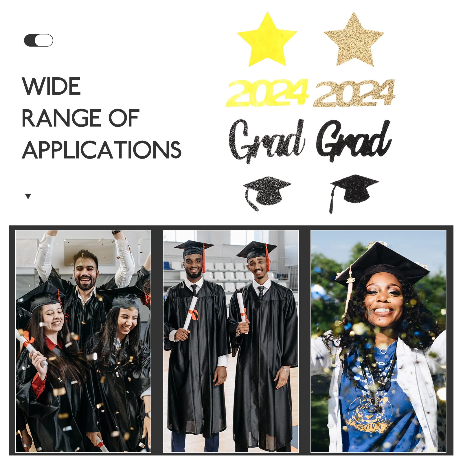 

1Set Graduation Confetti Non-Woven Cloth Decor Glittering Party Supplies Table Scatters Graduation Party Decorations