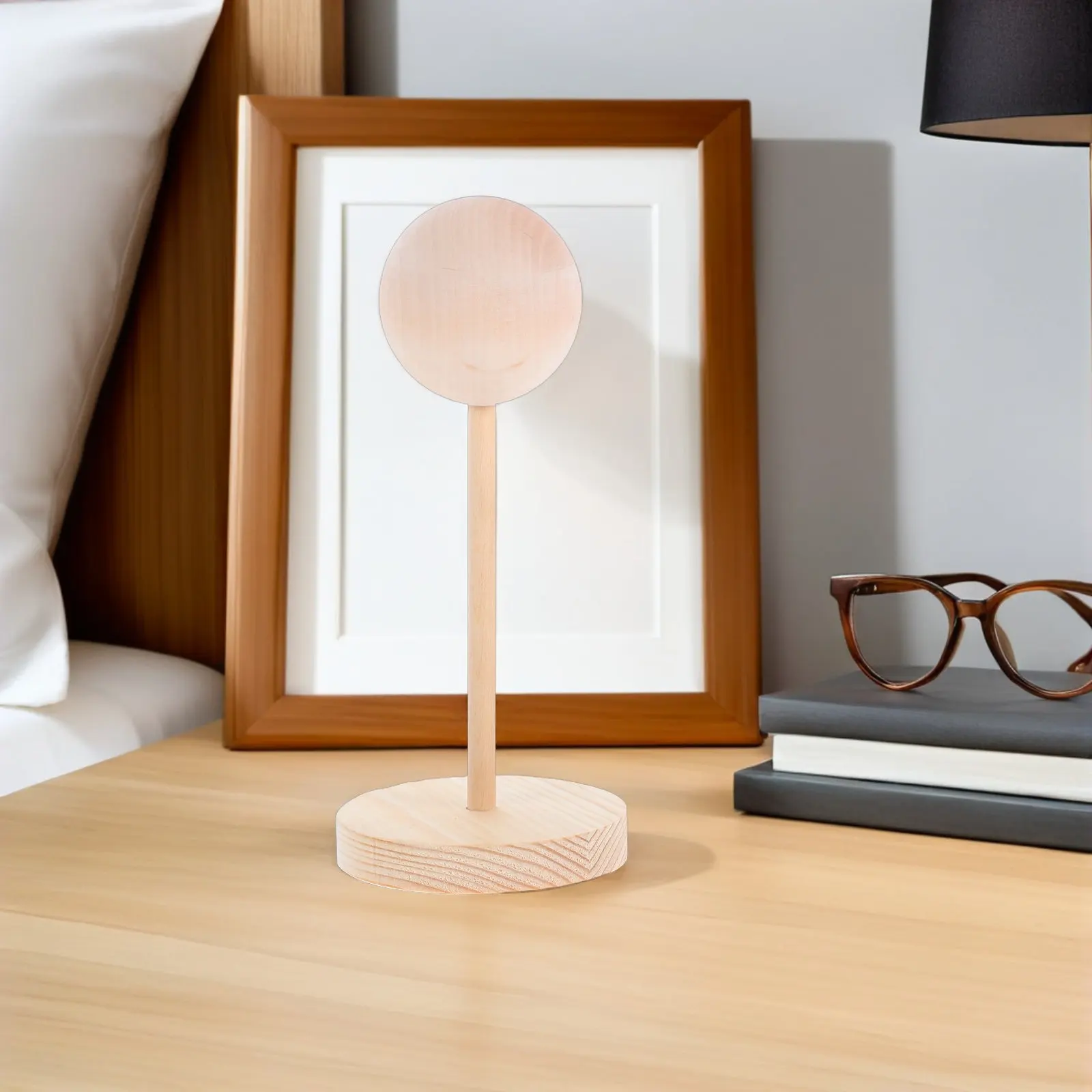 Wooden Mini Holder Stable Stand for Styling Storage Hair Extensions Display Rack Portable Storage Showing Stand