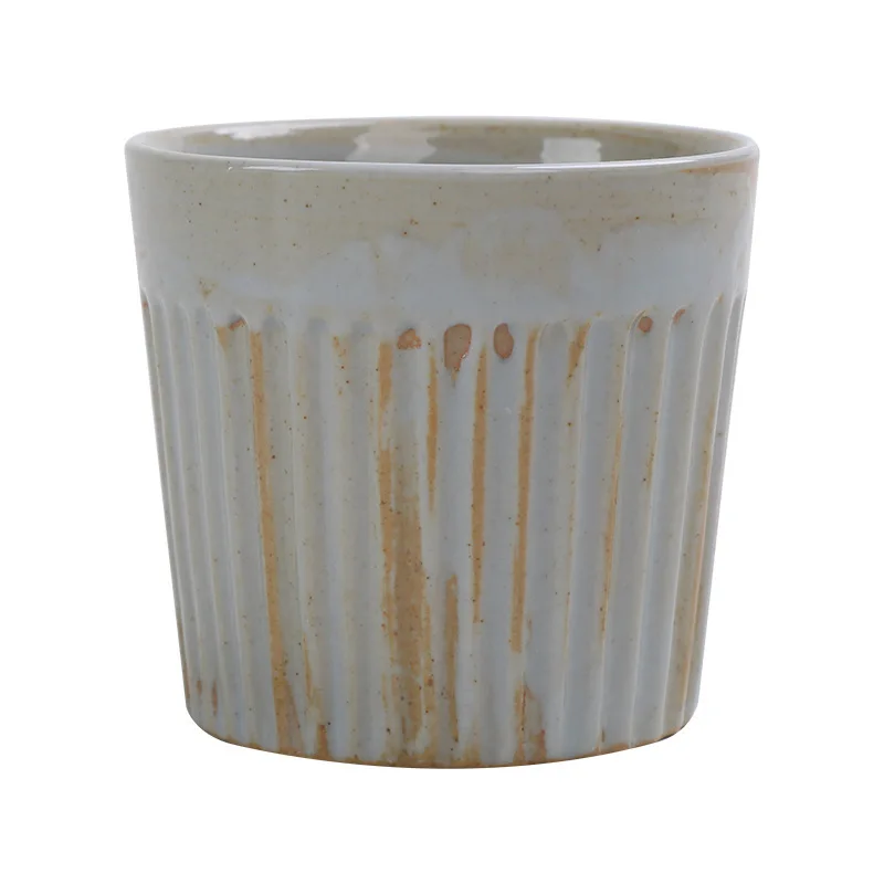 كوب شاي من الفخار الخشن، كوب رئيسي، كوب فردي، طقم شاي كونغ فو من السيراميك، كوب تذوق الشاي، كوب شرب على طراز وابي سابي، قهوة #5