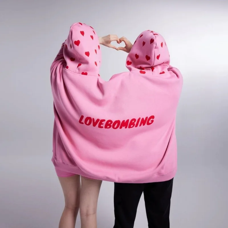 Couple intimate one-piece sweatshirt sports casual boiled drama men and women pullover hooded men and women top im her im he