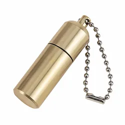 Metal Mini Petrol Trench Lighter Portable Vintage Oil Peanut Lighter Gadgets Pendant 55*17MM
