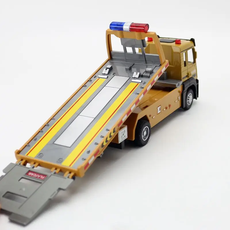 Diecast Toy Model 1:50 Scale Road  Engineering Transport Car Sound & Light  Educational Collection Pull Back Gift For Kid