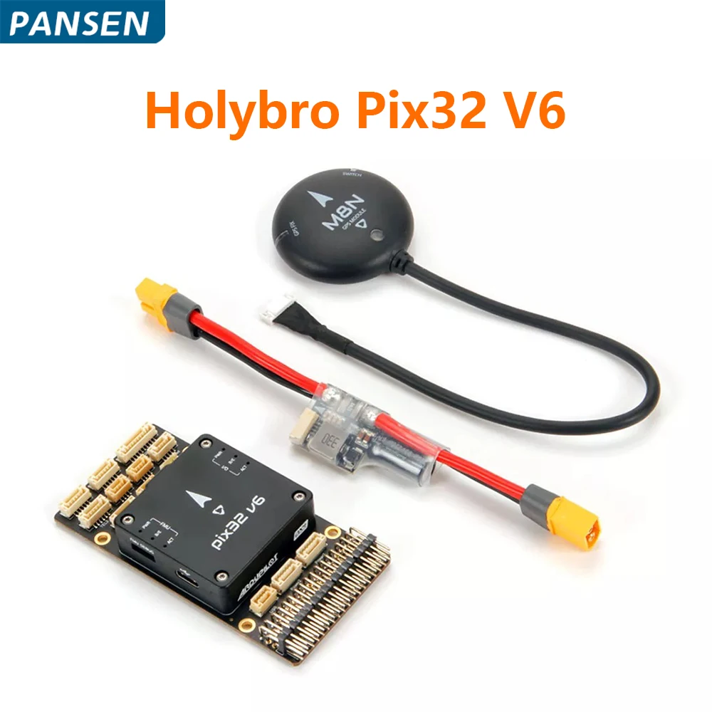 

Holybro Pix32 V6 H743 Flight Controller with BaseBoard / Mini Baseboard Power Module for RC Multirotor Airplanes