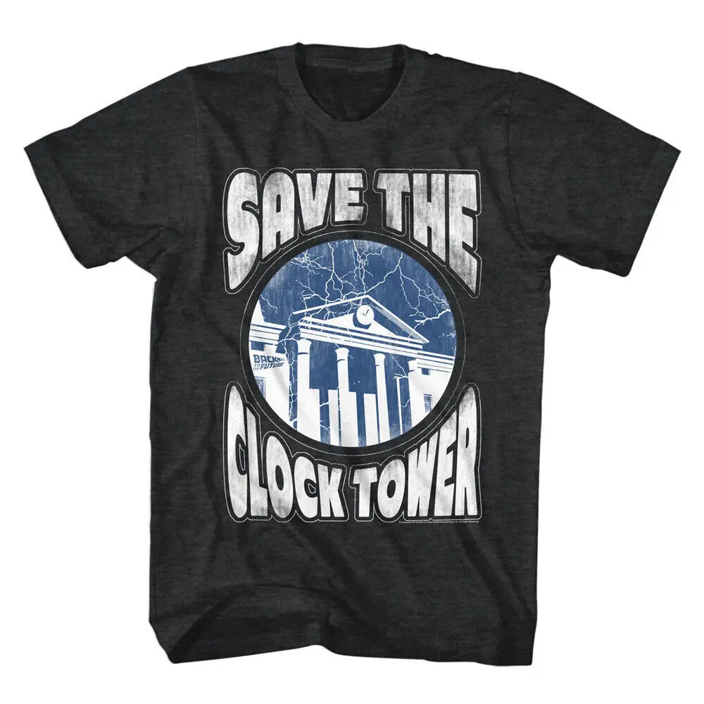 Back To The Future Movie 1985 Save Clock Tower Men's T Shirt