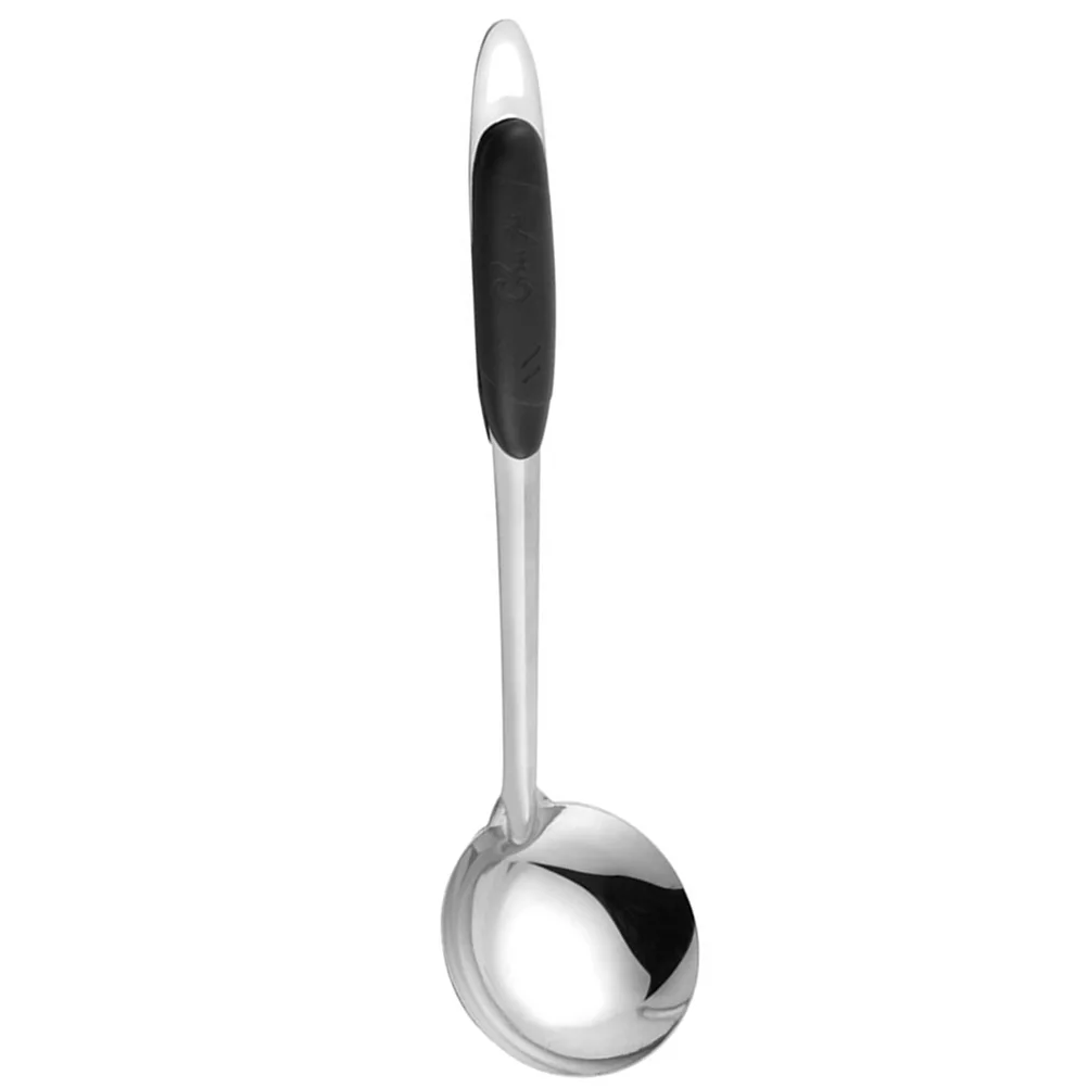 

Black Soup Spoon Large Spoons Ladles Thicken Stainless Steel Long Handle Hot Pot