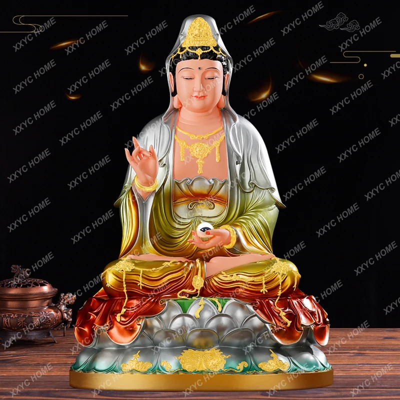 New Vision Goddess Statue Shop Home Ornaments Vision Mingmu Yuanjun Resin Fiberglass Statue Eye King Grandma