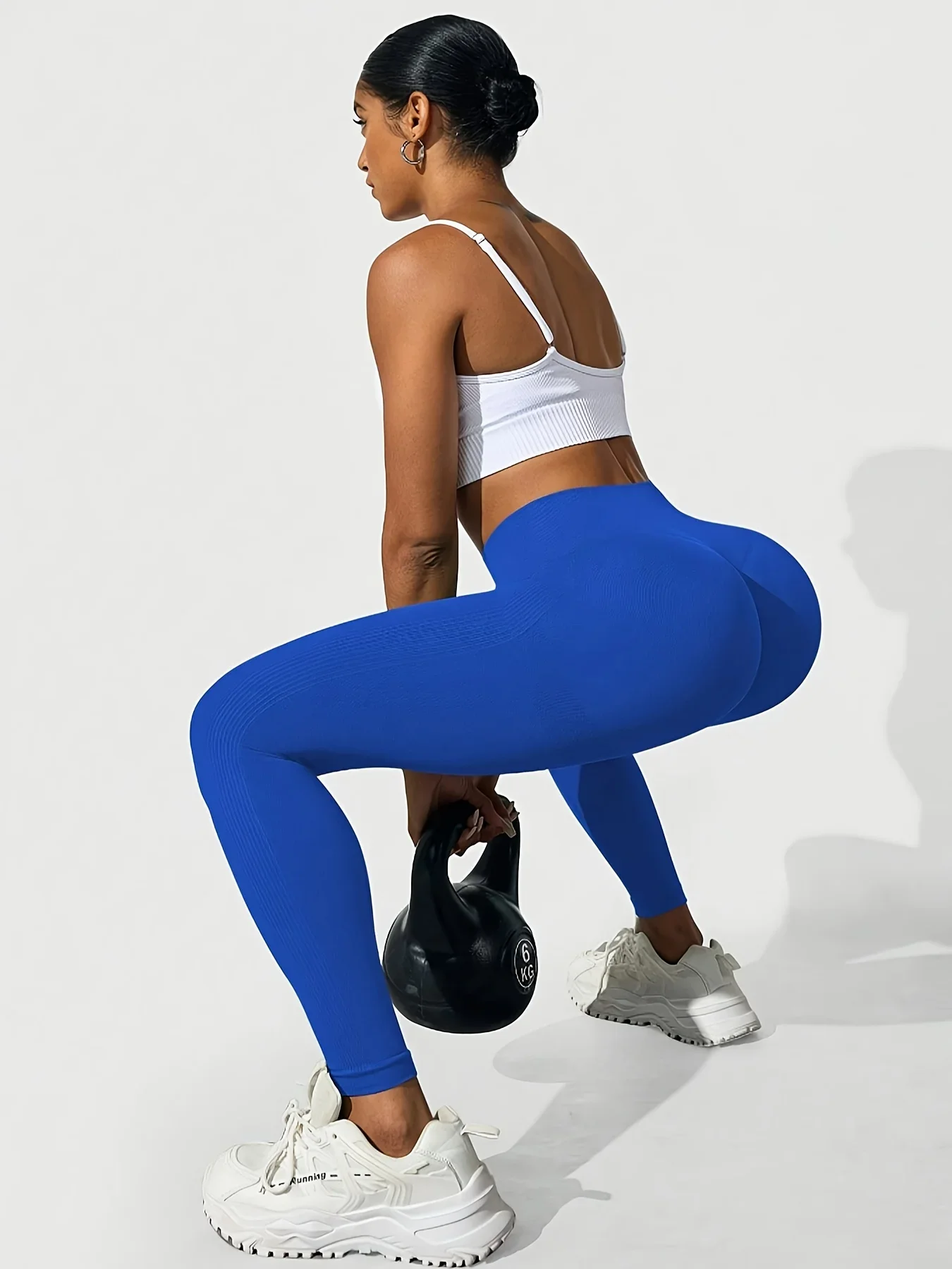 

Lady daily sport Leggings Seamless Yoga Pant women High Waist High elastic Gym leggings Fitness Workout Wear Scrunch Bum Tights