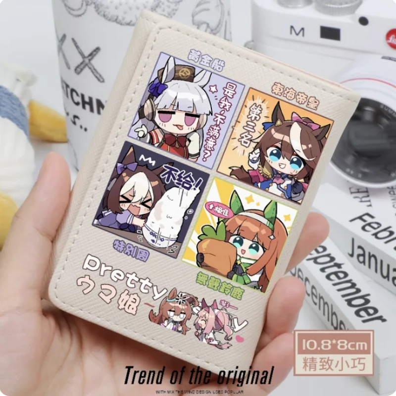 

Anime Umamusume Pretty Derby Speical Week Wallet Women's Fold Bag Multi Card Large Capacity Fashion Wallet Gift