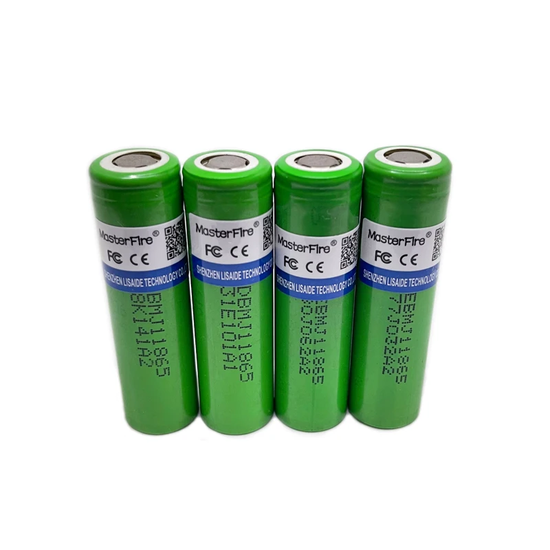 MasterFire 4pcs/lot Original MJ1 Chem 18650 INR18650MJ1 10A discharge li-ion battery cell 3350mah lithium torches batteries