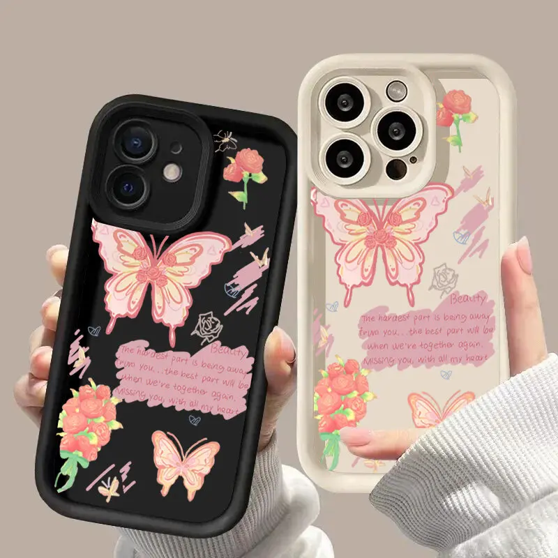Funda Retro de moda con mariposa para Realem C67 C63 C65 C55 C53 C51 C21Y C25Y C35 C30 C33 8i 11 8 12 Pro Plus 5G GT Master Cover