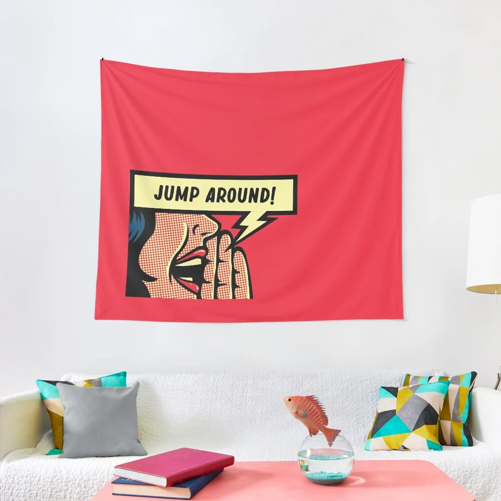 WISCONSIN JUMP AROUND COMIC Tapestry Bedrooms Decorations Wall Tapestries Tapestry