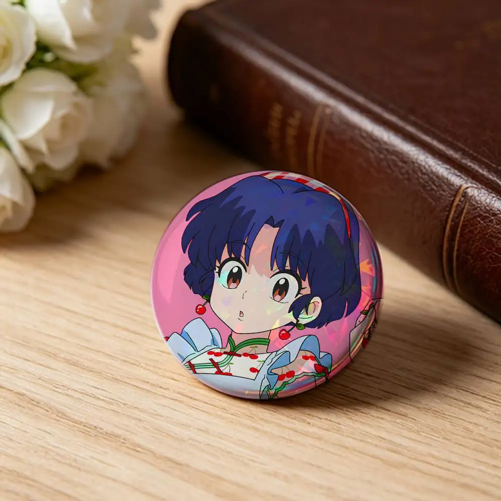 COOL R-Ranma1 2 Brooches Cartoon Badge Pins Backpack Hat Accessories Friend Gift