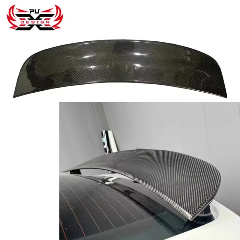 

For Tesla Model X Plaid 2021-2023 Carbon Fiber Rear Spoiler Wing Root Spoiler Wing Body Kit