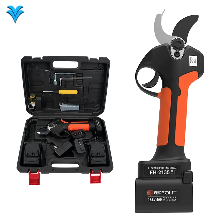 

Best Sell 16.8V 18V 4000mAh Chargeable Power Tool Tree Branch Pruning Shear Electric Garden Pruner With Battery and Charger