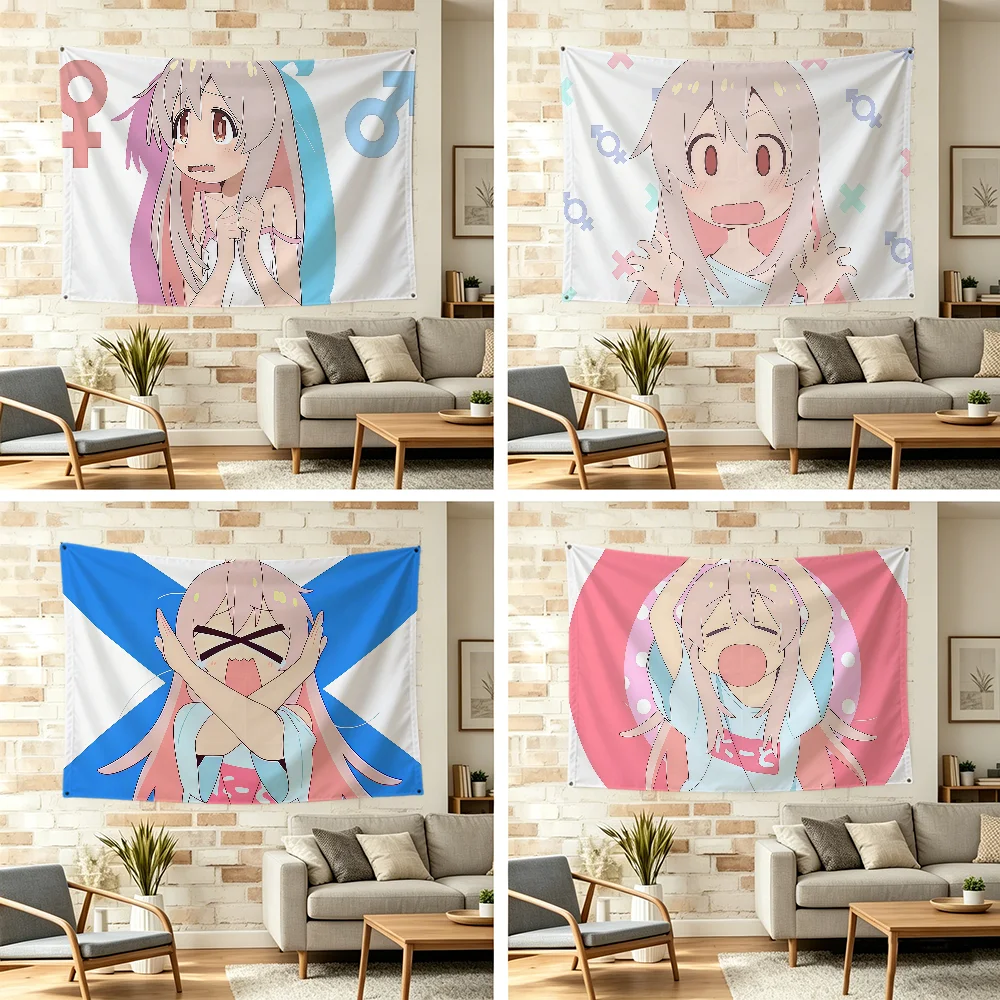 Anime Cool O-onimai Flag For Outdoor Camping Bar Picnic Party Home Decoration Ornaments Banner