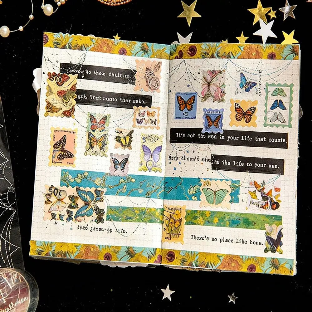 Nastro PET Multifunzionale Scintillante, Materiale per Collage Fai-da-Te, Nastro Decorativo Glitterato per Diari, Impermeabile