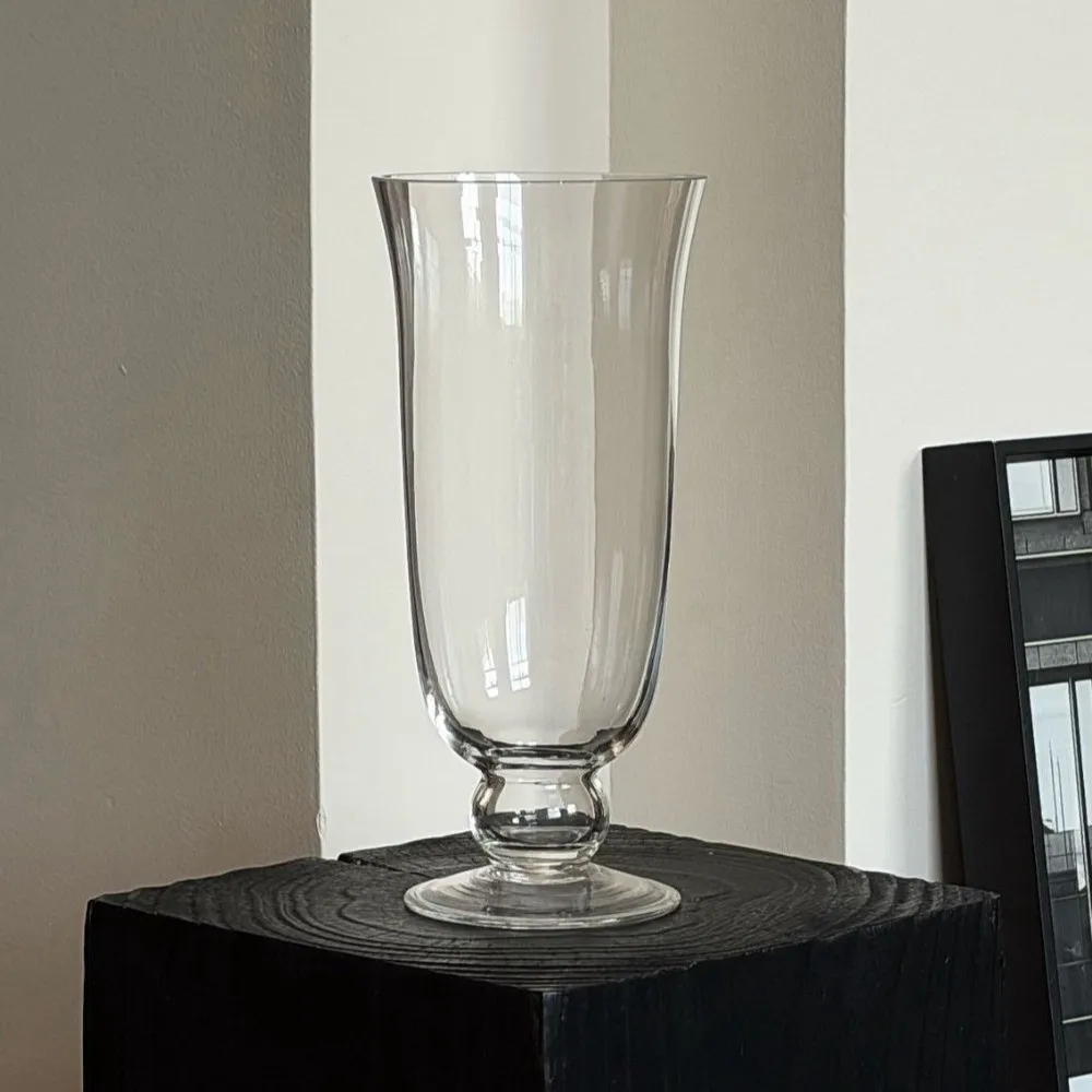 

Прозрачная стеклянная ваза для цветов, термостойкая, светопроницаемая, для гидропоники, минималистичный цветочный горшок/держатель