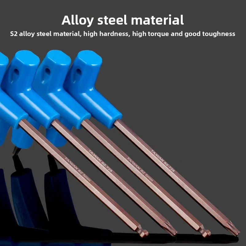 

T25 3/4/5/6MM Bike Allen Key Wrench T-Shaped Extended Plastic Handle With Double Ends Bicycle Multifunctional Repair Tools