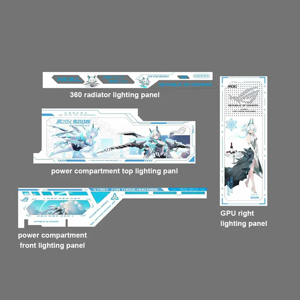 5V AURA SYNC ARGB Verlichting Panel Kit Voor ROG HYPERION GR701 Chassis PSU Radiator Koeler Decoratieve Ro Plaat
