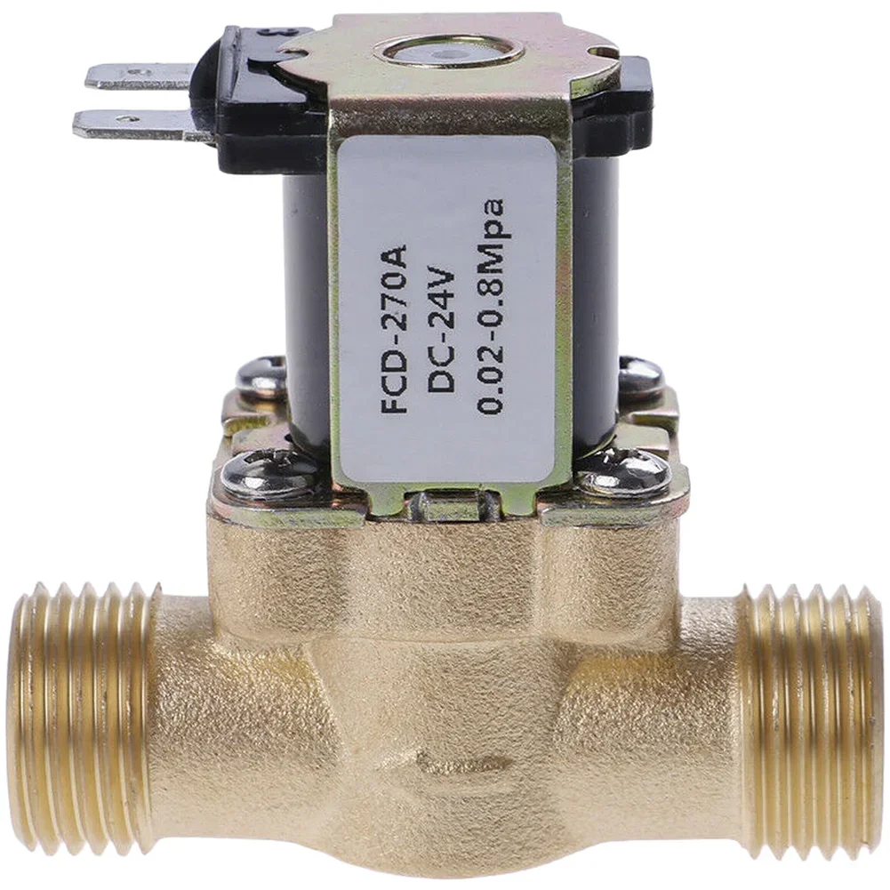 

DC12V DC24V Brass Solenoid Valve 4 Way Water Inlet Valve For Solar Water Heater And Related Water Systems With Compact Size