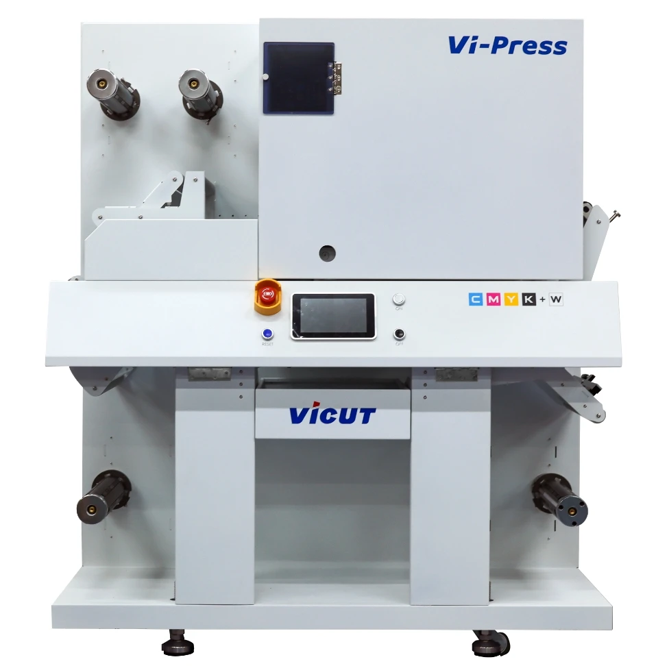 VICUT Color Label Digital Printer Roll To Roll Label Printing Machine Multiple Purpose With Lamination Function