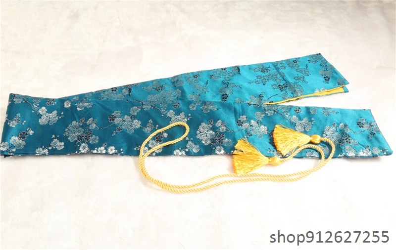 High silk  blue flower bag  sword for japanese sword\'s katana wakizashi