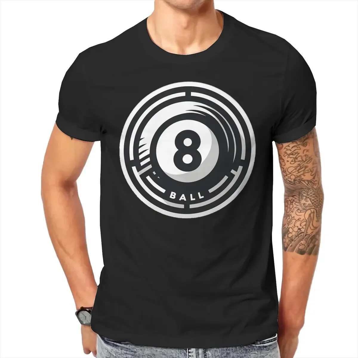 Hot selling in Summer 8 BALL Men's and Women's T-shirts Billiard Cue Sport Pool Snooker Games top Street Clothing S-6XL