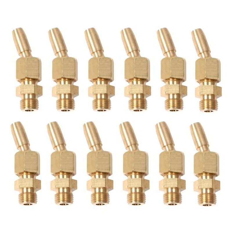 ABYN-12Pcs 1/8Inch Brass Gushing Sprays Water Fountain Nozzles Universal Water Curtain Nozzle Landscape Fountain Decoration