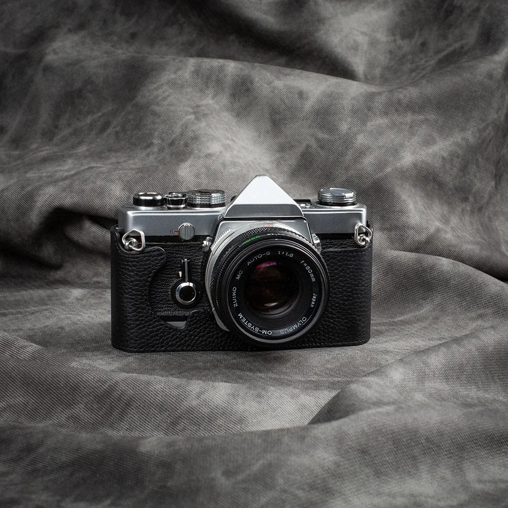 

Получехол для камеры ручной работы из натуральной кожи, чехол для Olympus OM1/1N/2/2N/4/4Ti/3, кожаный чехол для камеры, защитный чехол