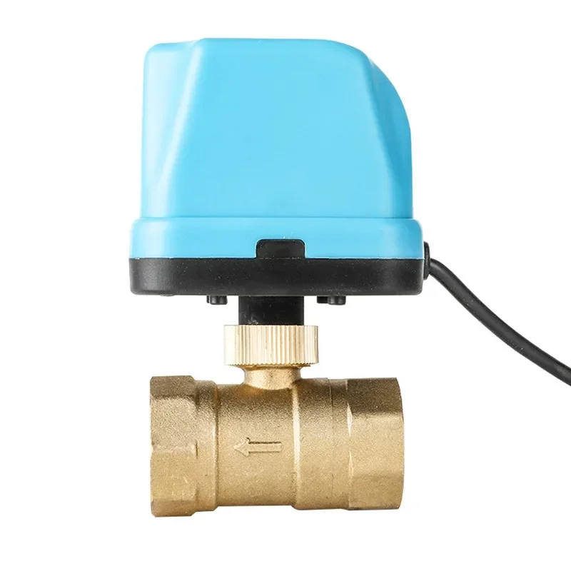 

AC220V 2 Way Motorized Ball Valve DN15 DN20 DN25 DN32 DN40 DN50 Electric Control Valve for HVAC System, Three-wire Two-control