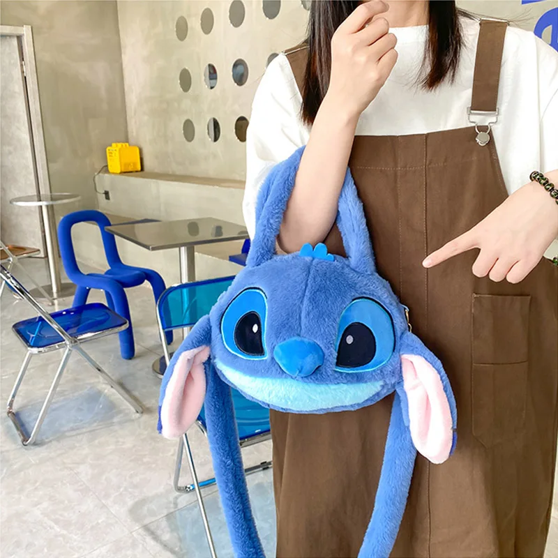 New Disney Stitch Plush Bag Children\'s Backpack Anime Lilo & Stitch Shoulder Bag Handbag Tote Bag Messenger Bag Birthday Gifts