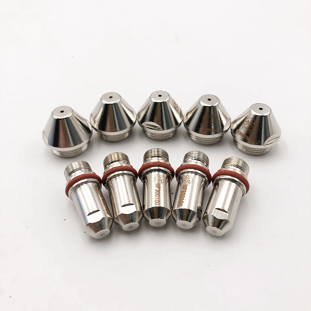 5 Tip + 5 Electrode XF300 XF-300 FY-XF300H XF-300H LGK-300 CNC Plasma Torch Huayuan Cutter 300100 300190 300150 300210 300170