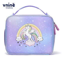 V.NINE Lunch Boxes Children Lunchbox Kids School Thermal Bag Waterproof Insulated Food Handbags Cute Bento Bag Girl Elementary