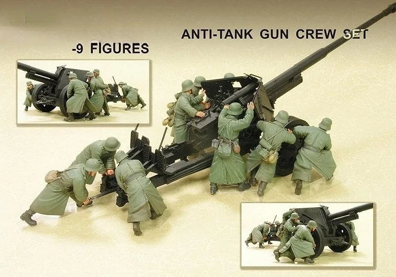 Harz-Soldaten-Modellbausatz im Maßstab 1:35, Modellierszene, 8,8 cm, Anti-Panzer-Waffengruppe (ohne Kanone), Szenenlayout, unmontiert, unbemalt