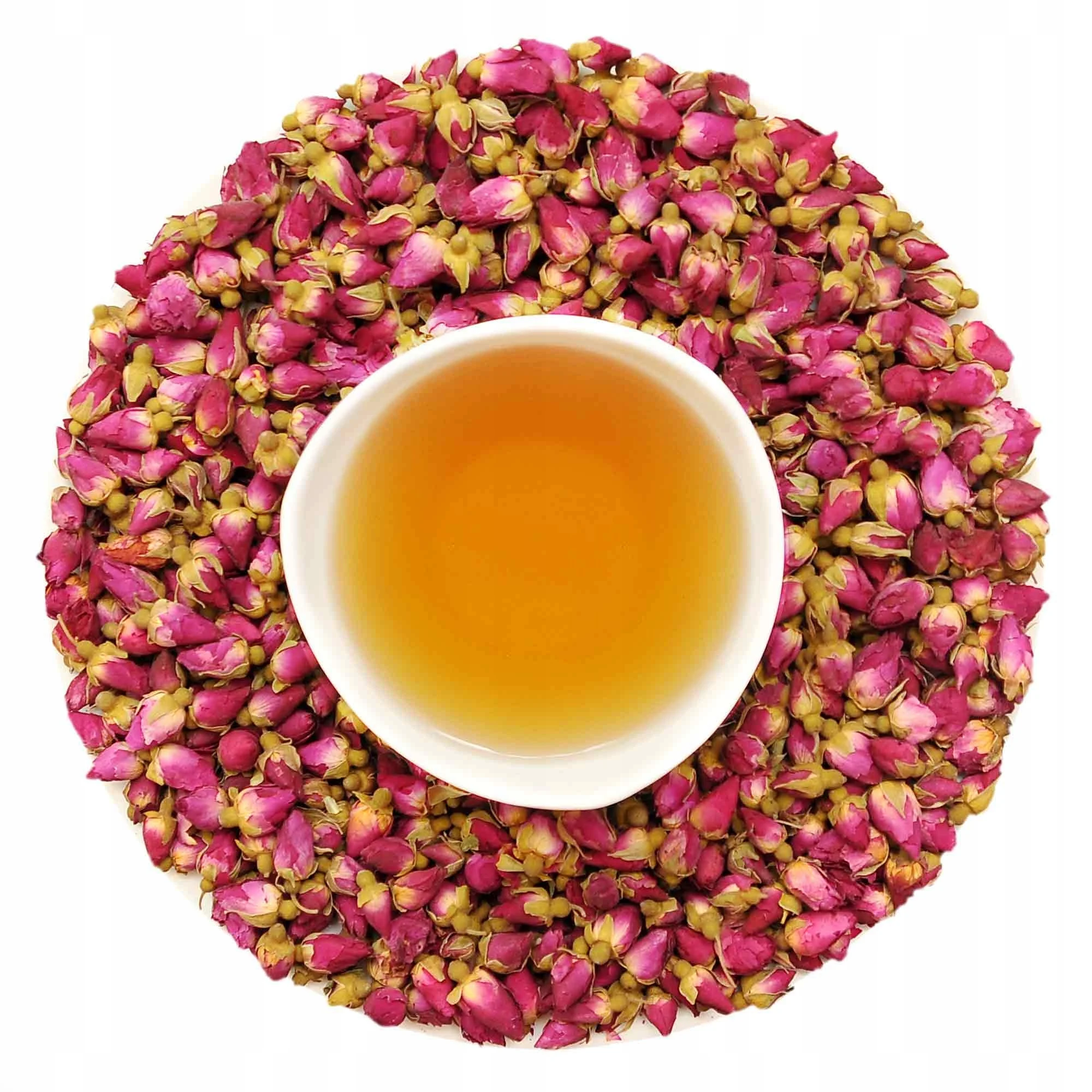 Suszone Pąki Czerwonej Róży Małe 5000g Naturalne Jadalne Kwiaty do Herbaty Kwiaty Jadalne