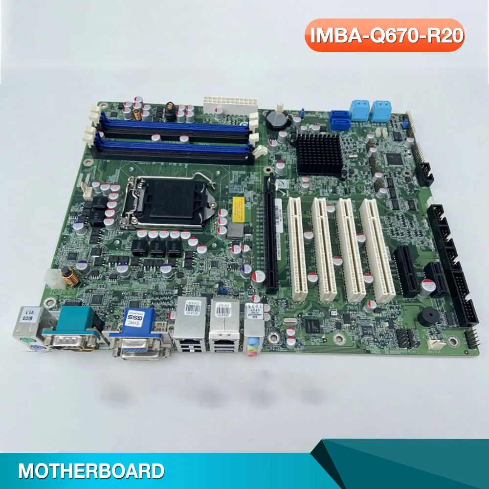 

For IEI industrial control motherboard IMBA-Q670-R20 Rev: 2.0 Q67 chip dual network port 4 PCI