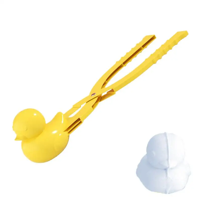 Cute Duck Shaped Snow ball Maker Clip Kids Outdoor Winter Snow Sand Polar Bear Snowman Shaped Mold Tool For Outdoor Fun Sports