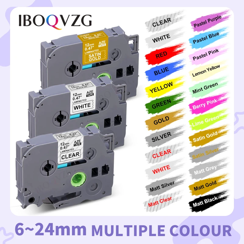 Compatible For Brother TZ231 TZe631 221 231 131 431 Label Tape Matt Paper Tapes Standard Tapes for PT-H110 PT-D210 Label Maker