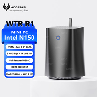 AOOSTAR R1 NAS Mini PC Intel N150 Dual-Network Dual-Display Home Support Win10 NAS System WiFi6 3.6GHz Firewall Computer gaming