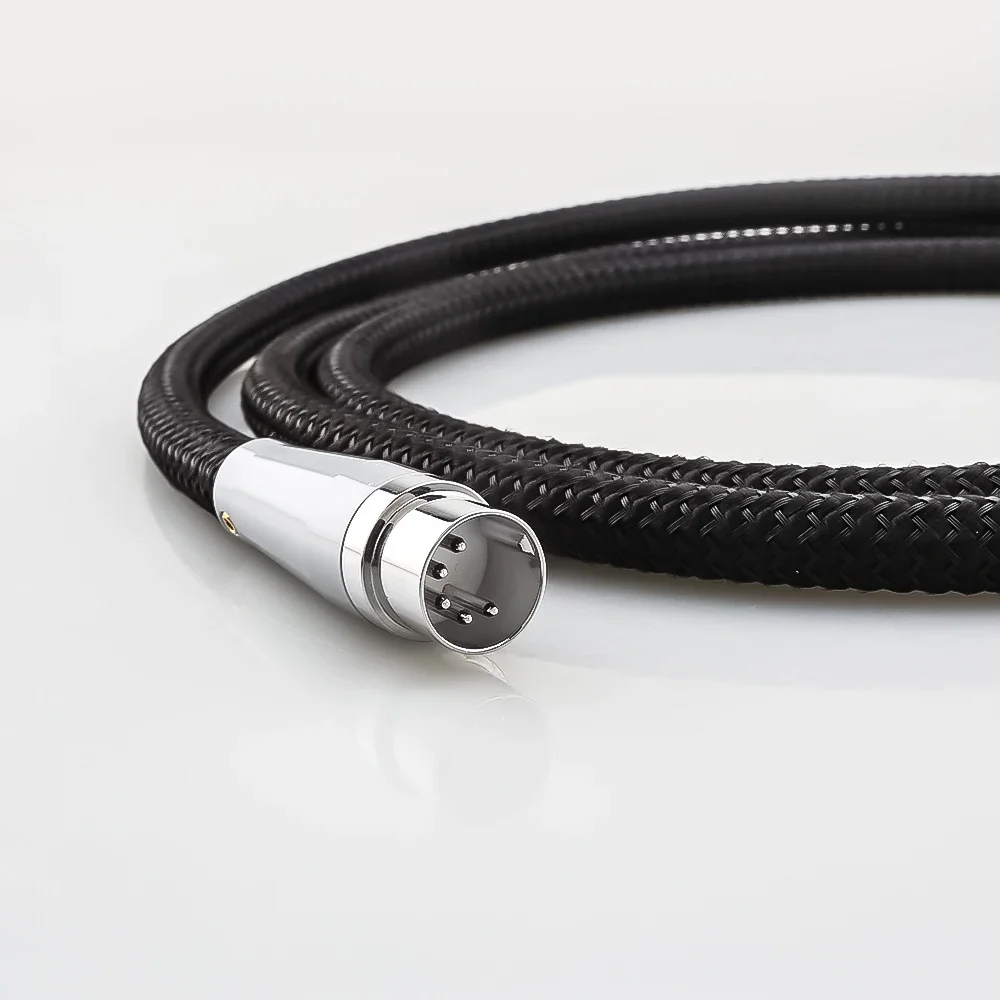 HI-End الفضة الصلبة النقية 5 دبوس DIN إلى DIN Hi-Fi ربط لـ Naim، Quad