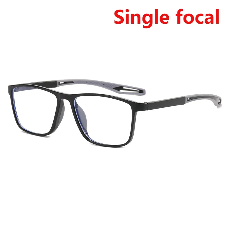 Neue trendige TR90 photochrome multifokale Lesebrille 3-in-1 Outdoor Bifokale Sonnenbrille Sport Anti Blue Near Far Brille