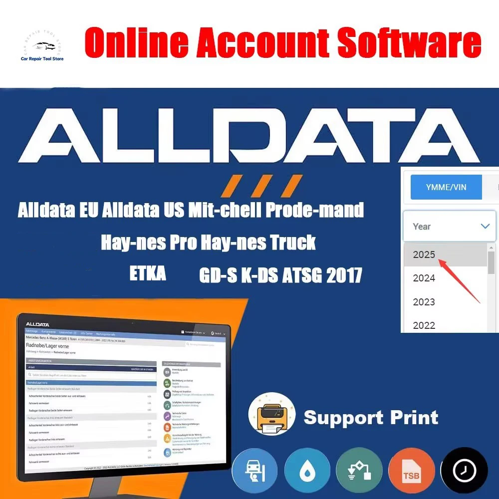 

2025 Alldata Online Account Repair Diagram Workshop Software Hay-nes Pro Mit-chell Support Mobile/PC Login