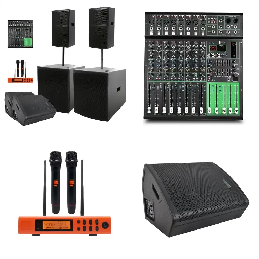 Accuracy Pro Audio WHN15-COMBO PA System Outdoor Concert Professional Audio DJ Set Speakers Audio Sound System