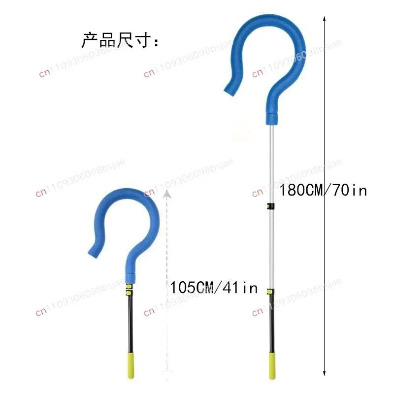 Volleyball spike trainer volleyball coach auxiliary training telescopic rod question mark spike gas training equipment